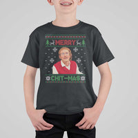 Funny Chit Christmas Merry Chit-Mas T Shirt For Kid Retro Holiday Humor - Wonder Print Shop