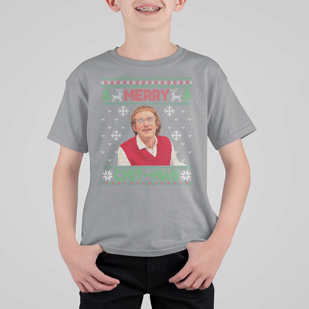 Funny Chit Christmas Merry Chit-Mas T Shirt For Kid Retro Holiday Humor - Wonder Print Shop
