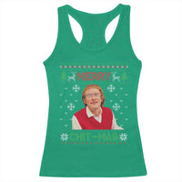 Funny Chit Christmas Merry Chit-Mas Racerback Tank Top Retro Holiday Humor - Wonder Print Shop