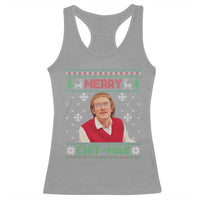 Funny Chit Christmas Merry Chit-Mas Racerback Tank Top Retro Holiday Humor - Wonder Print Shop