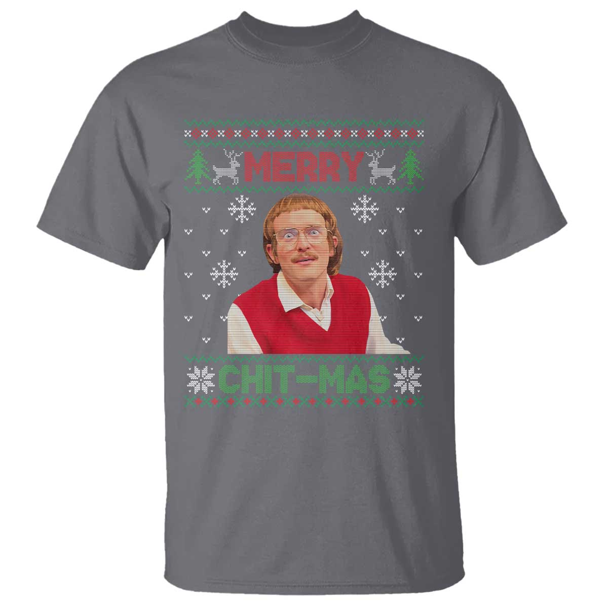 Funny Chit Christmas Merry Chit-Mas T Shirt Retro Holiday Humor - Wonder Print Shop
