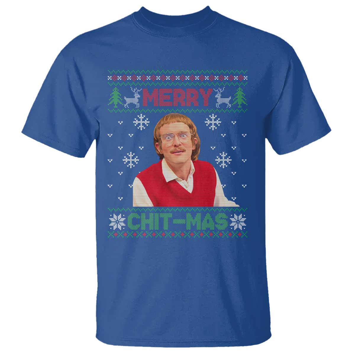 Funny Chit Christmas Merry Chit-Mas T Shirt Retro Holiday Humor - Wonder Print Shop