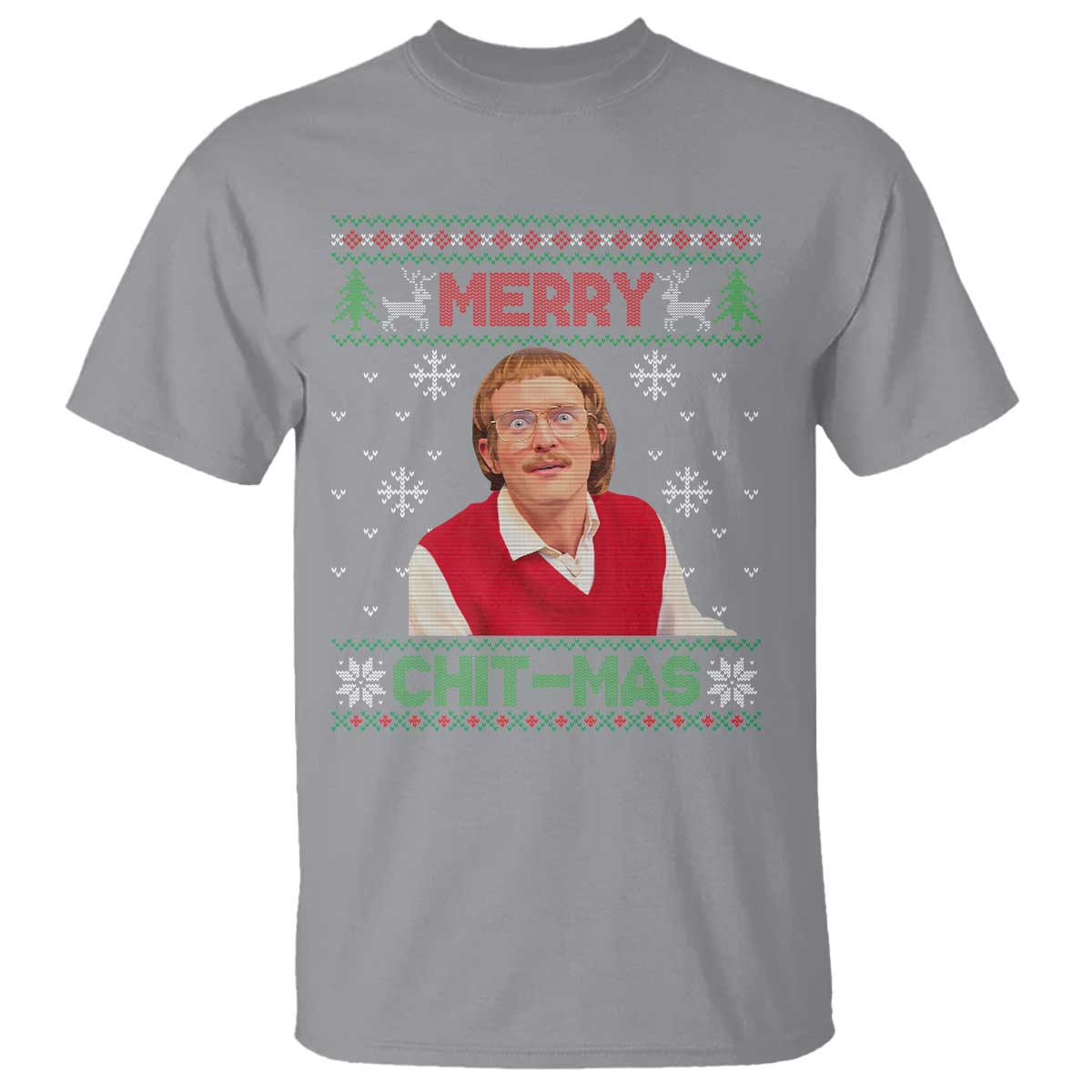 Funny Chit Christmas Merry Chit-Mas T Shirt Retro Holiday Humor - Wonder Print Shop