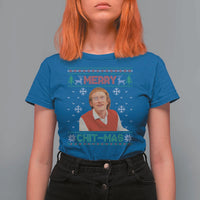 Funny Chit Christmas Merry Chit-Mas T Shirt For Women Retro Holiday Humor - Wonder Print Shop