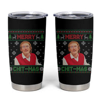 Funny Chit Christmas Merry Chit-Mas Tumbler Cup Retro Holiday Humor - Wonder Print Shop