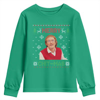 Funny Chit Christmas Merry Chit-Mas Youth Sweatshirt Retro Holiday Humor - Wonder Print Shop