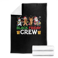 Black Friday Crew Christmas Throw Blanket Funny Holiday Shopping Squad - Wonder Print Shop