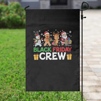 Black Friday Crew Christmas Garden Flag Funny Holiday Shopping Squad - Wonder Print Shop