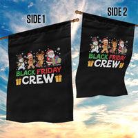 Black Friday Crew Christmas Garden Flag Funny Holiday Shopping Squad - Wonder Print Shop