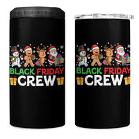 Black Friday Crew Christmas 4 in 1 Can Cooler Tumbler Funny Holiday Shopping Squad - Wonder Print Shop