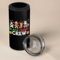 Black Friday Crew Christmas 4 in 1 Can Cooler Tumbler Funny Holiday Shopping Squad - Wonder Print Shop