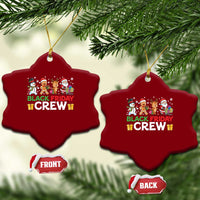 Black Friday Crew Christmas Ceramic Ornament Funny Holiday Shopping Squad - Wonder Print Shop
