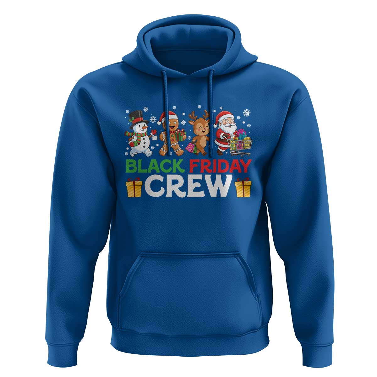 Black Friday Crew Christmas Hoodie Funny Holiday Shopping Squad - Wonder Print Shop
