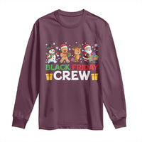 Black Friday Crew Christmas Long Sleeve Shirt Funny Holiday Shopping Squad - Wonder Print Shop