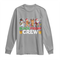 Black Friday Crew Christmas Long Sleeve Shirt Funny Holiday Shopping Squad - Wonder Print Shop