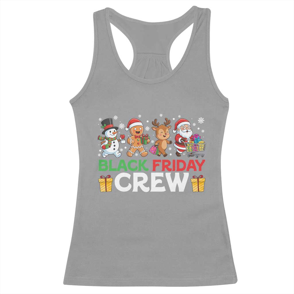 Black Friday Crew Christmas Racerback Tank Top Funny Holiday Shopping Squad - Wonder Print Shop