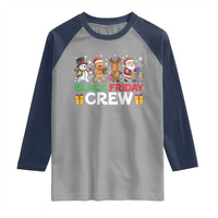 Black Friday Crew Christmas Raglan Shirt Funny Holiday Shopping Squad - Wonder Print Shop