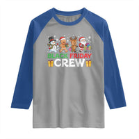 Black Friday Crew Christmas Raglan Shirt Funny Holiday Shopping Squad - Wonder Print Shop