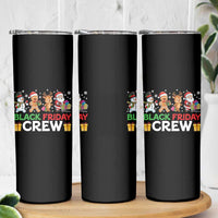 Black Friday Crew Christmas Skinny Tumbler Funny Holiday Shopping Squad - Wonder Print Shop