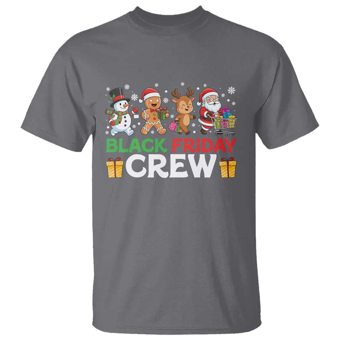 Black Friday Crew Christmas T Shirt Funny Holiday Shopping Squad - Wonder Print Shop