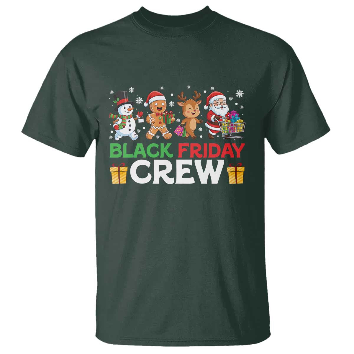 Black Friday Crew Christmas T Shirt Funny Holiday Shopping Squad - Wonder Print Shop