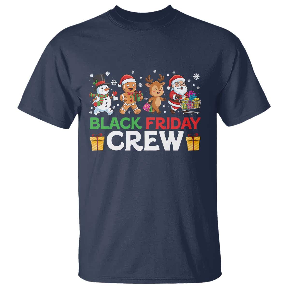 Black Friday Crew Christmas T Shirt Funny Holiday Shopping Squad - Wonder Print Shop