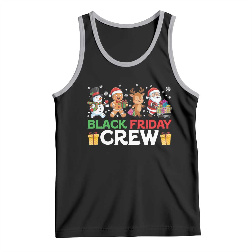 Black Friday Crew Christmas Tank Top Funny Holiday Shopping Squad - Wonder Print Shop