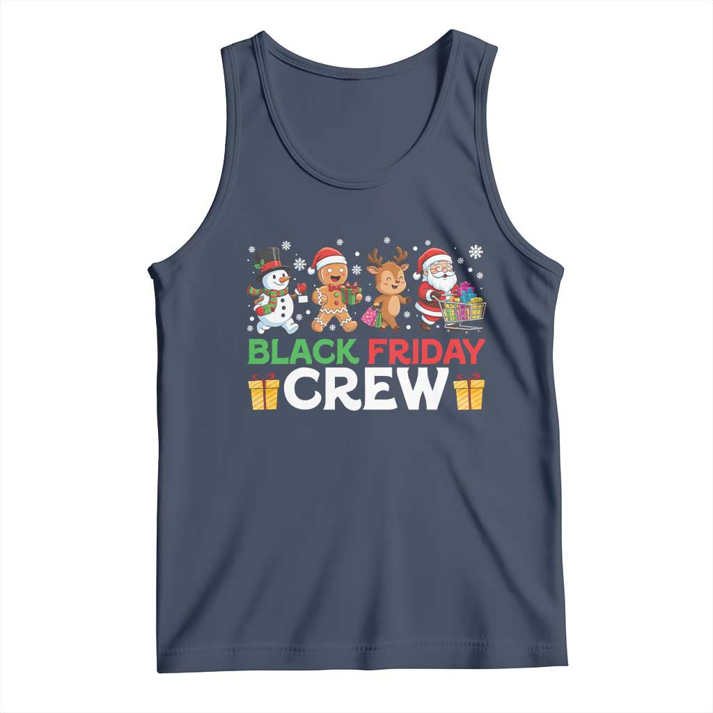 Black Friday Crew Christmas Tank Top Funny Holiday Shopping Squad - Wonder Print Shop