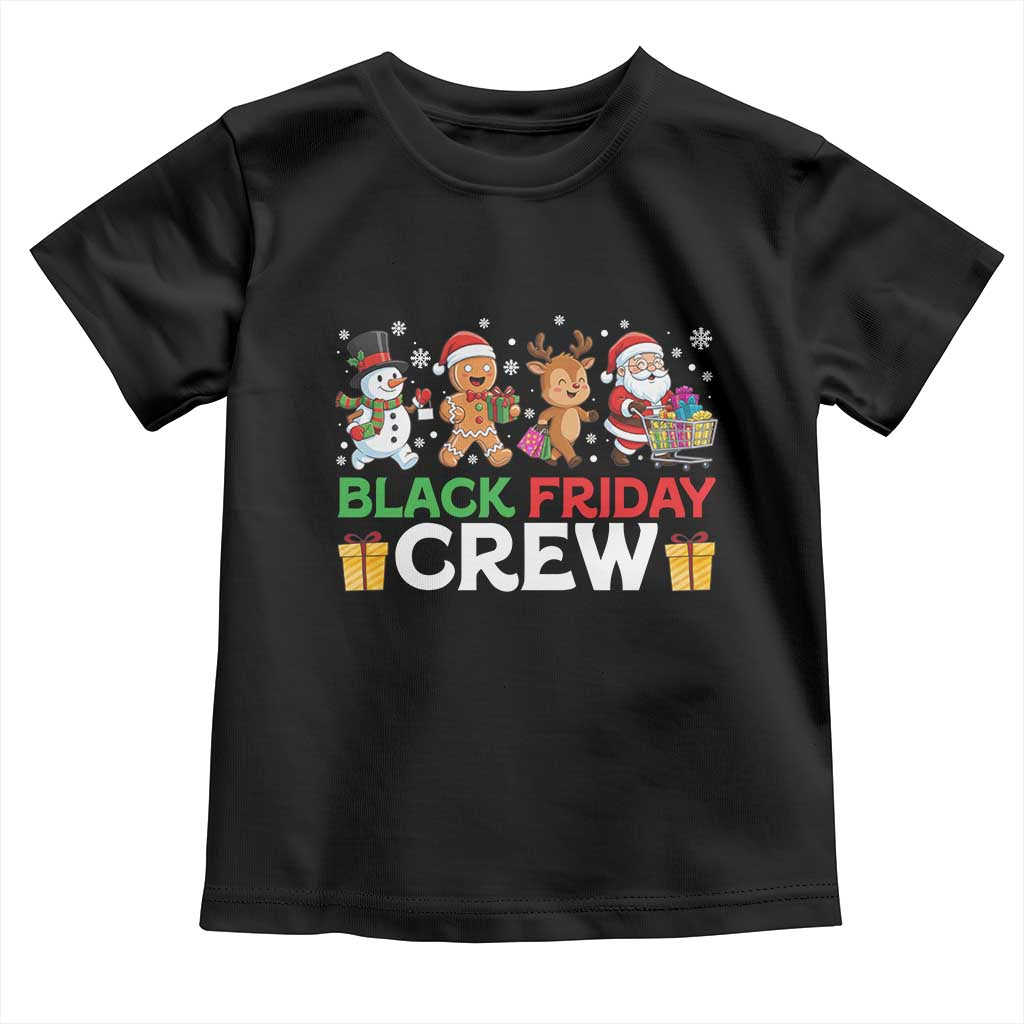 Black Friday Crew Christmas Toddler T Shirt Funny Holiday Shopping Squad - Wonder Print Shop