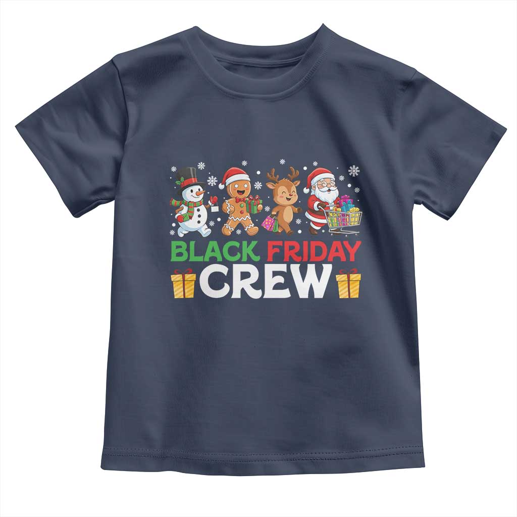 Black Friday Crew Christmas Toddler T Shirt Funny Holiday Shopping Squad - Wonder Print Shop