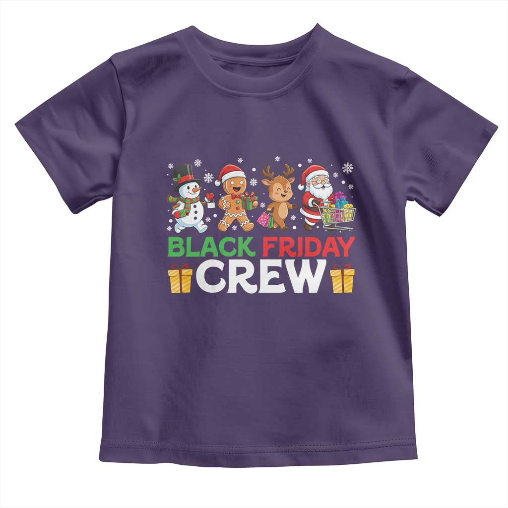 Black Friday Crew Christmas Toddler T Shirt Funny Holiday Shopping Squad - Wonder Print Shop