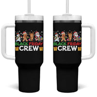 Black Friday Crew Christmas Tumbler With Handle Funny Holiday Shopping Squad - Wonder Print Shop