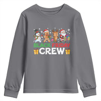 Black Friday Crew Christmas Youth Sweatshirt Funny Holiday Shopping Squad - Wonder Print Shop
