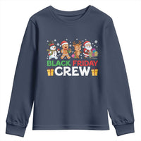Black Friday Crew Christmas Youth Sweatshirt Funny Holiday Shopping Squad - Wonder Print Shop