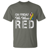 Red Friday T Shirt R.E.D On Friday We Wear Red Support American Troops - Wonder Print Shop