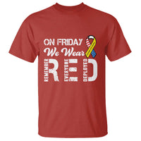 Red Friday T Shirt R.E.D On Friday We Wear Red Support American Troops - Wonder Print Shop