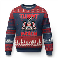 Tlingit Raven Totem Ugly Christmas Sweater Alaska Native Tribal Art Design - Wonder Print Shop