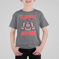 Tlingit Raven Totem T Shirt For Kid Alaska Native Tribal Art Design