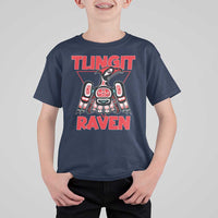 Tlingit Raven Totem T Shirt For Kid Alaska Native Tribal Art Design