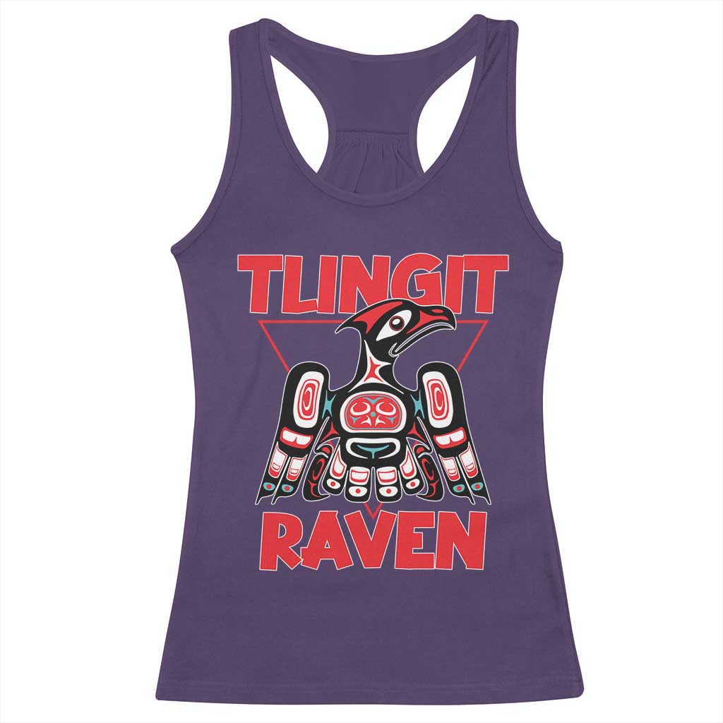 Tlingit Raven Totem Racerback Tank Top Alaska Native Tribal Art Design