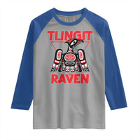 Tlingit Raven Totem Raglan Shirt Alaska Native Tribal Art Design