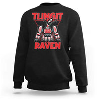 Tlingit Raven Totem Sweatshirt Alaska Native Tribal Art Design