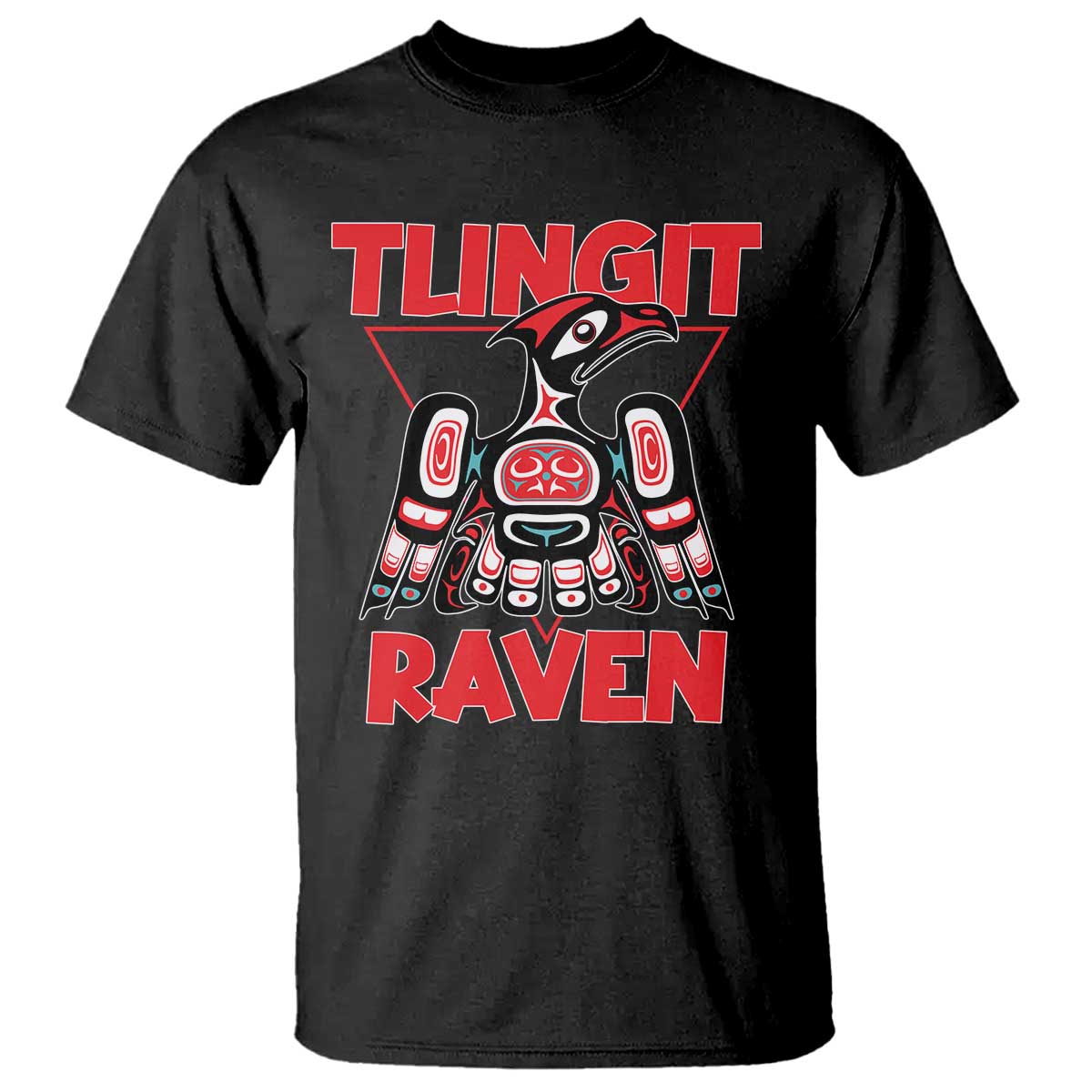 Tlingit Raven Totem T Shirt Alaska Native Tribal Art Design