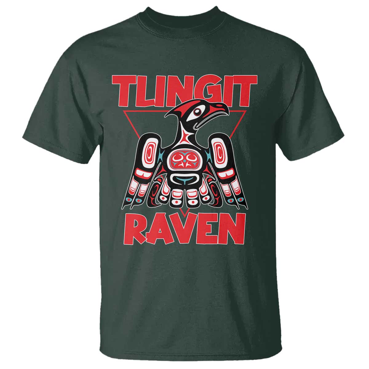 Tlingit Raven Totem T Shirt Alaska Native Tribal Art Design