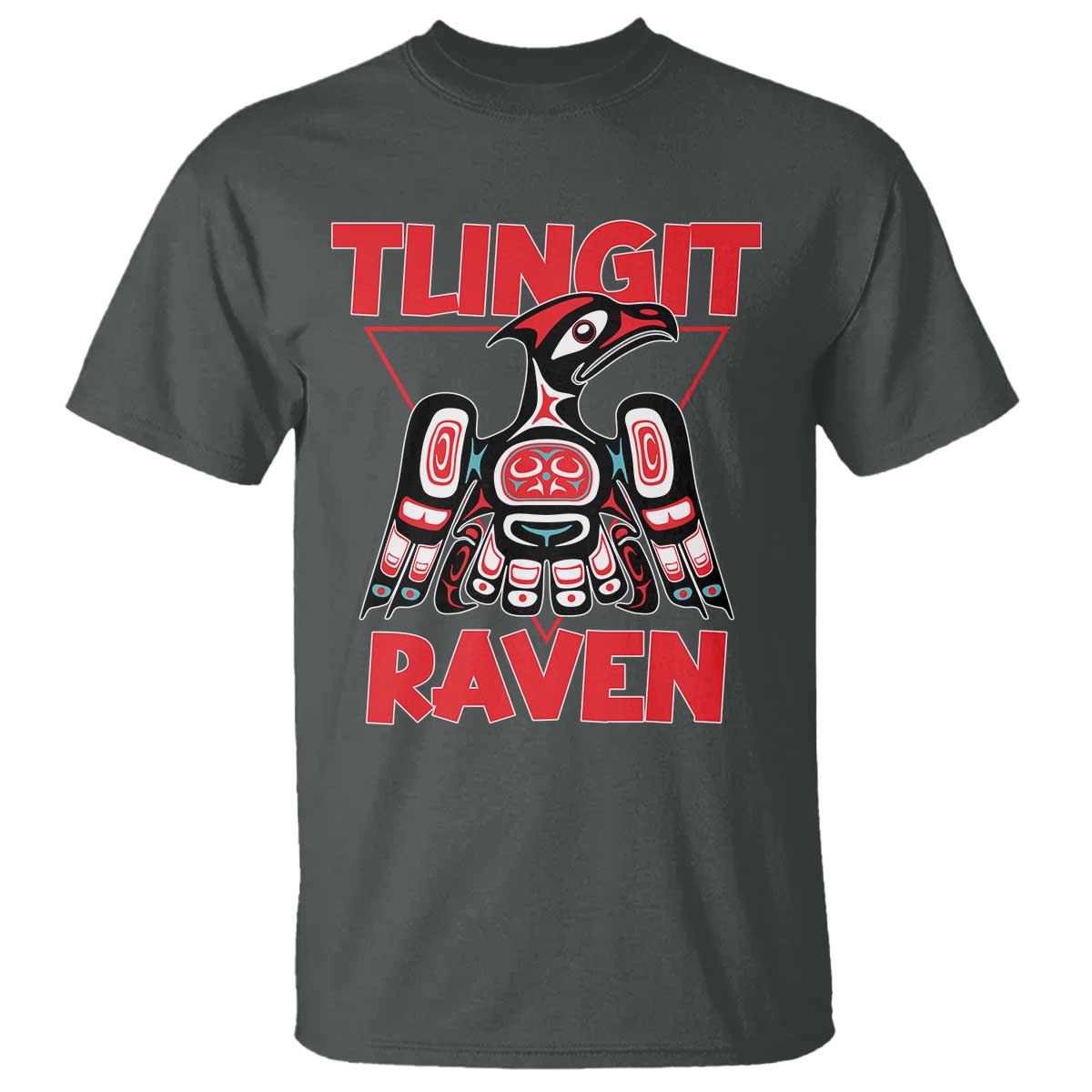 Tlingit Raven Totem T Shirt Alaska Native Tribal Art Design