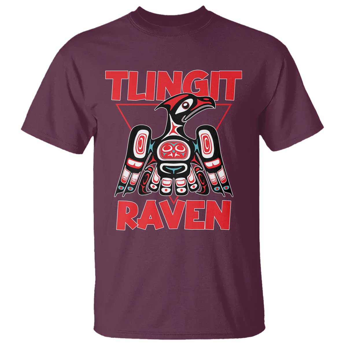 Tlingit Raven Totem T Shirt Alaska Native Tribal Art Design