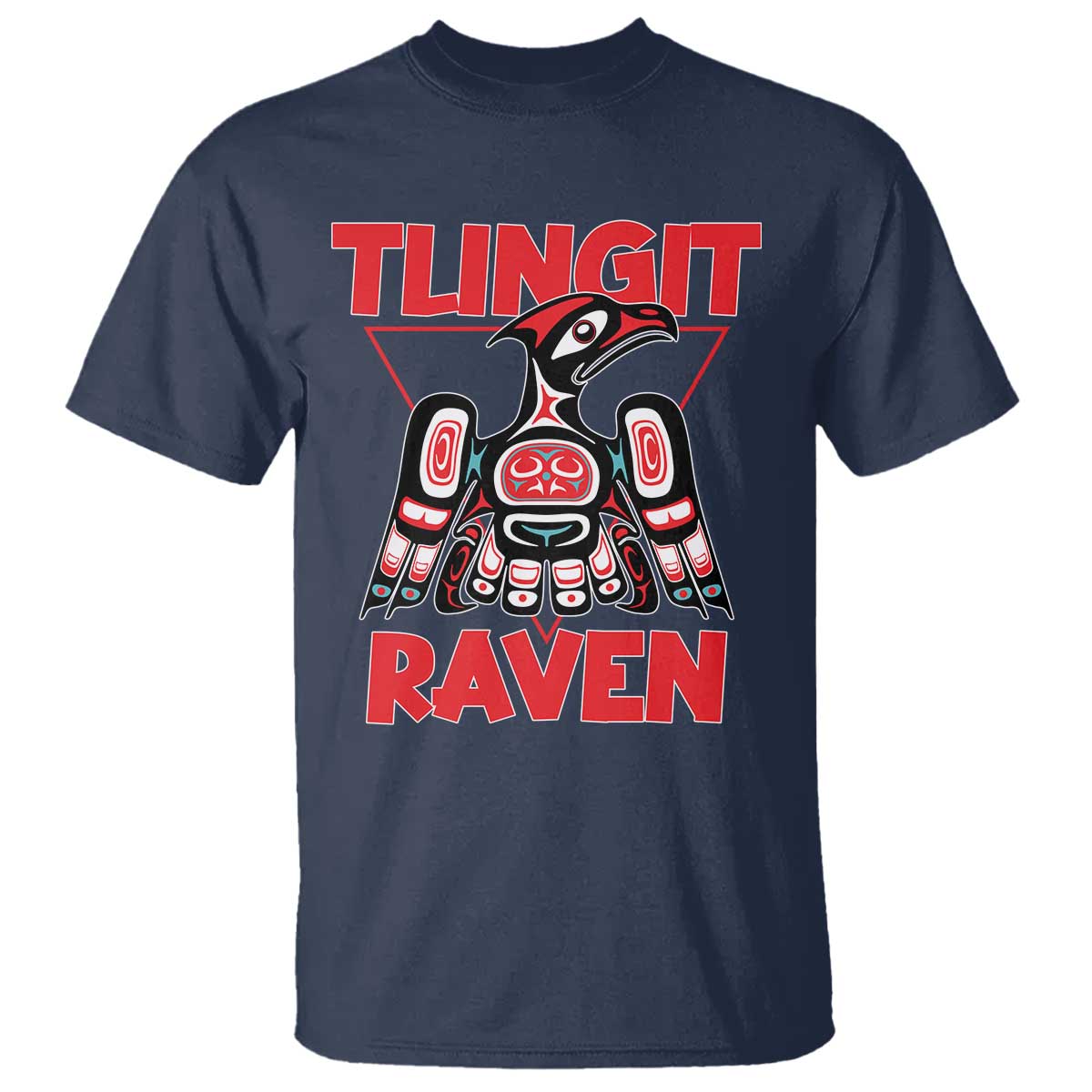 Tlingit Raven Totem T Shirt Alaska Native Tribal Art Design