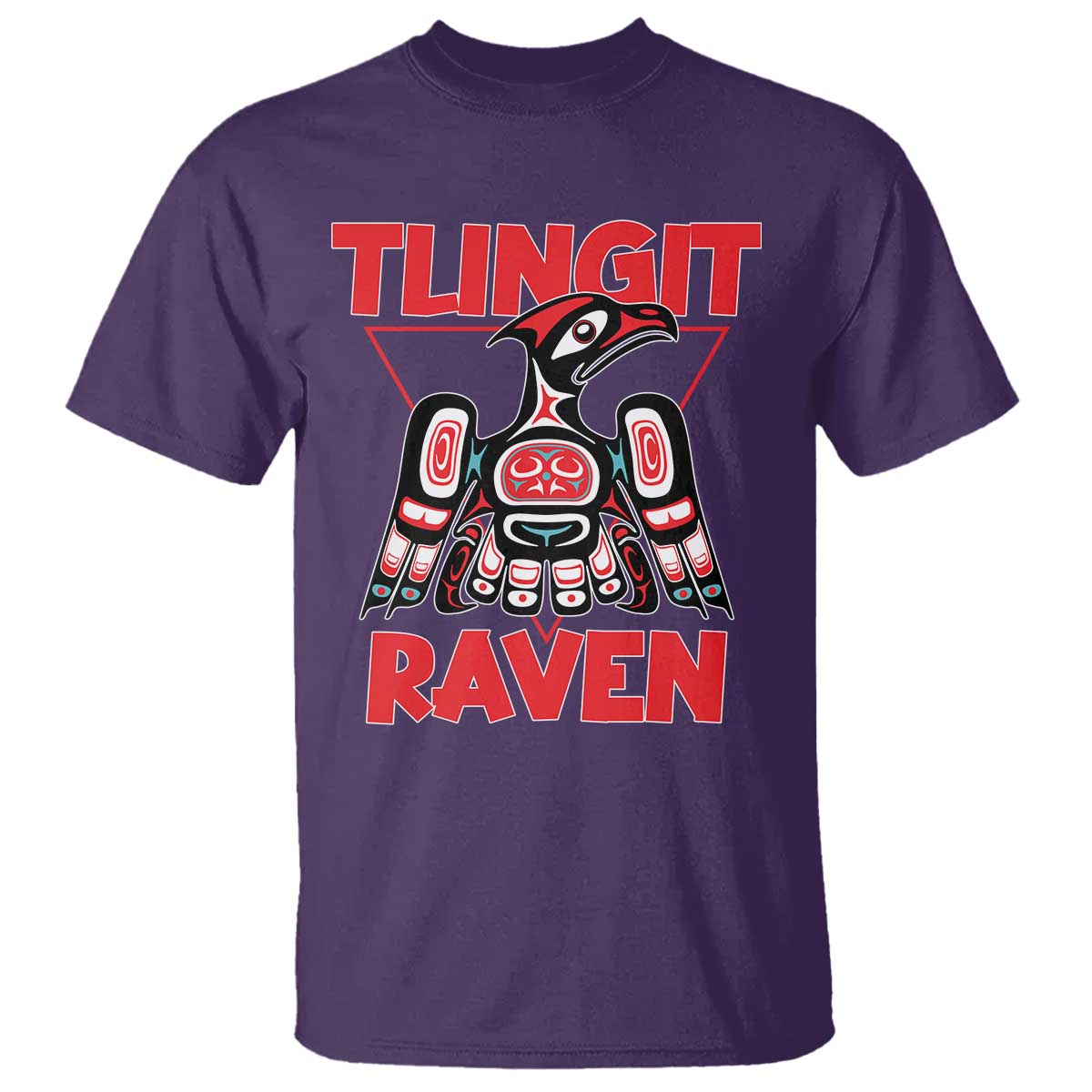 Tlingit Raven Totem T Shirt Alaska Native Tribal Art Design