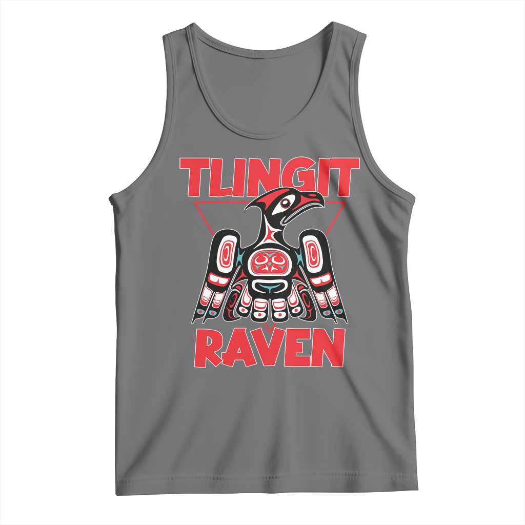 Tlingit Raven Totem Tank Top Alaska Native Tribal Art Design