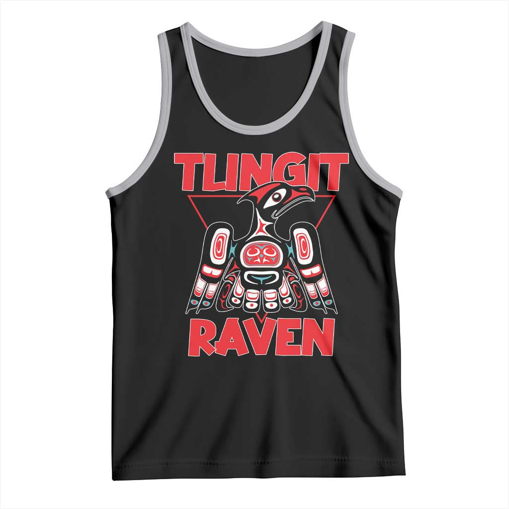 Tlingit Raven Totem Tank Top Alaska Native Tribal Art Design